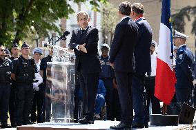 Ceremony in tribute to late policewoman Aurelie Fouquet - Villiers-sur-Marne