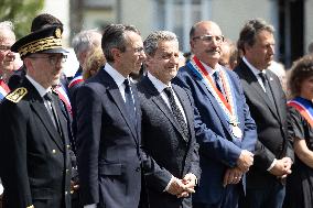 Ceremony in tribute to late policewoman Aurelie Fouquet - Villiers-sur-Marne
