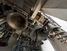 Bell ringing at St Michael's Monastery in Kyiv