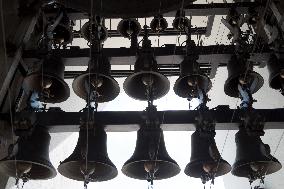 Bell ringing at St Michael's Monastery in Kyiv