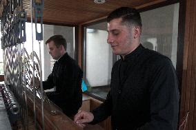 Bell ringing at St Michael's Monastery in Kyiv