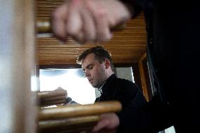Bell ringing at St Michael's Monastery in Kyiv