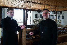 Bell ringing at St Michael's Monastery in Kyiv