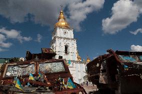 Bell ringing at St Michael's Monastery in Kyiv