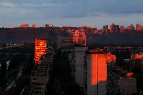 Sunrise in Kyiv