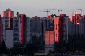 Sunrise in Kyiv