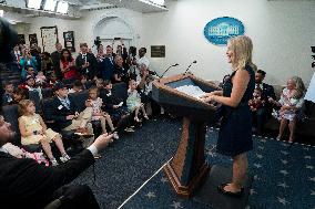 Leavitt Press Briefing for a Take Our Sons and Daughters to Work Day