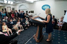 Leavitt Press Briefing for a Take Our Sons and Daughters to Work Day
