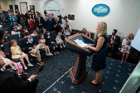 Leavitt Press Briefing for a Take Our Sons and Daughters to Work Day