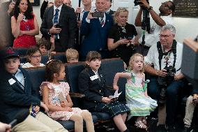 Leavitt Press Briefing for a Take Our Sons and Daughters to Work Day