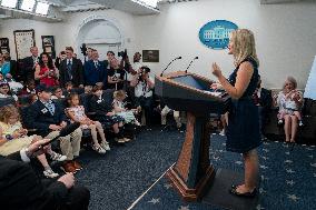 Leavitt Press Briefing for a Take Our Sons and Daughters to Work Day