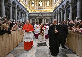 Pope Leo XIV Visits St. Paul Basilica - Rome