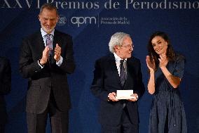 Spanish Royal Couple At Madrid Press Association Awards Ceremony - Spain