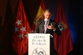 Spanish Royal Couple At Madrid Press Association Awards Ceremony - Spain