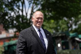 Border Czar Tom Homan speaks to the media