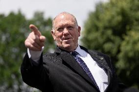 Border Czar Tom Homan speaks to the media