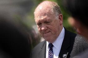 Border Czar Tom Homan speaks to the media