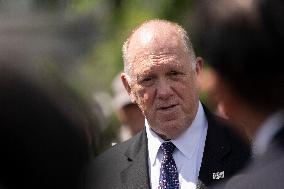 Border Czar Tom Homan speaks to the media