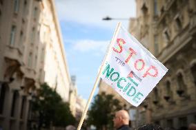 Pro-Palestinian Protest At Congress of Deputies - Madrid