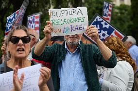 Pro-Palestinian Protest At Congress of Deputies - Madrid