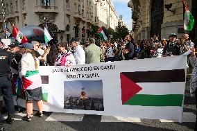 Pro-Palestinian Protest At Congress of Deputies - Madrid