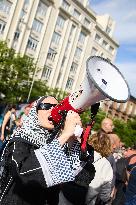 Pro-Palestinian Protest At Congress of Deputies - Madrid