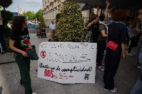 Pro-Palestinian Protest At Congress of Deputies - Madrid