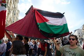 Pro-Palestinian Protest At Congress of Deputies - Madrid
