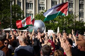 Pro-Palestinian Protest At Congress of Deputies - Madrid