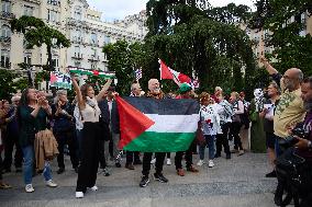 Pro-Palestinian Protest At Congress of Deputies - Madrid