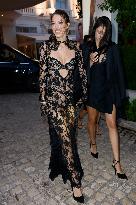 Cannes Iris Mittenaere leaves Hotel Martinez MP
