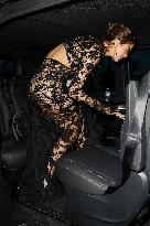 Cannes Iris Mittenaere leaves Hotel Martinez MP