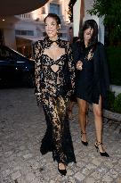 Cannes Iris Mittenaere leaves Hotel Martinez MP