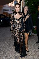 Cannes Iris Mittenaere leaves Hotel Martinez MP