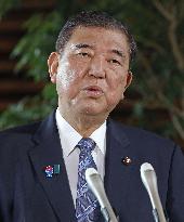 Japan PM Ishiba on farm minister's resignation