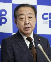 Japan main opposition party head Noda