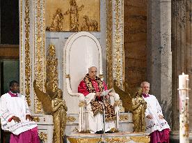 Pope Leo XIV Visits St. Paul Basilica - Rom