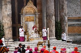 Pope Leo XIV Visits St. Paul Basilica - Rom
