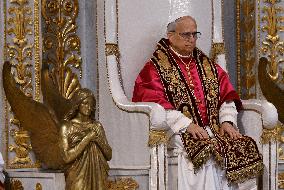 Pope Leo XIV Visits St. Paul Basilica - Rom