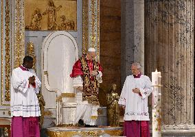 Pope Leo XIV Visits St. Paul Basilica - Rom