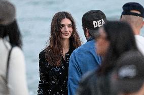 Cannes - Emily Ratajkowski Beach Photoshoot