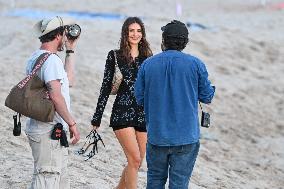 Cannes - Emily Ratajkowski Beach Photoshoot