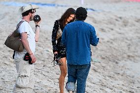 Cannes - Emily Ratajkowski Beach Photoshoot