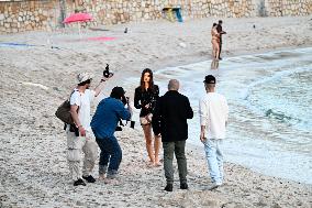 Cannes - Emily Ratajkowski Beach Photoshoot