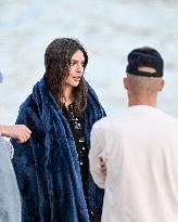 Cannes - Emily Ratajkowski Beach Photoshoot