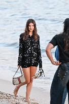 Cannes - Emily Ratajkowski Beach Photoshoot