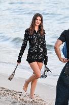 Cannes - Emily Ratajkowski Beach Photoshoot