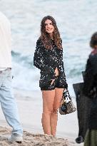 Cannes - Emily Ratajkowski Beach Photoshoot