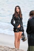 Cannes - Emily Ratajkowski Beach Photoshoot