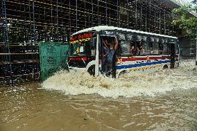 Heavy Rain Floods Guwahati Streets - India